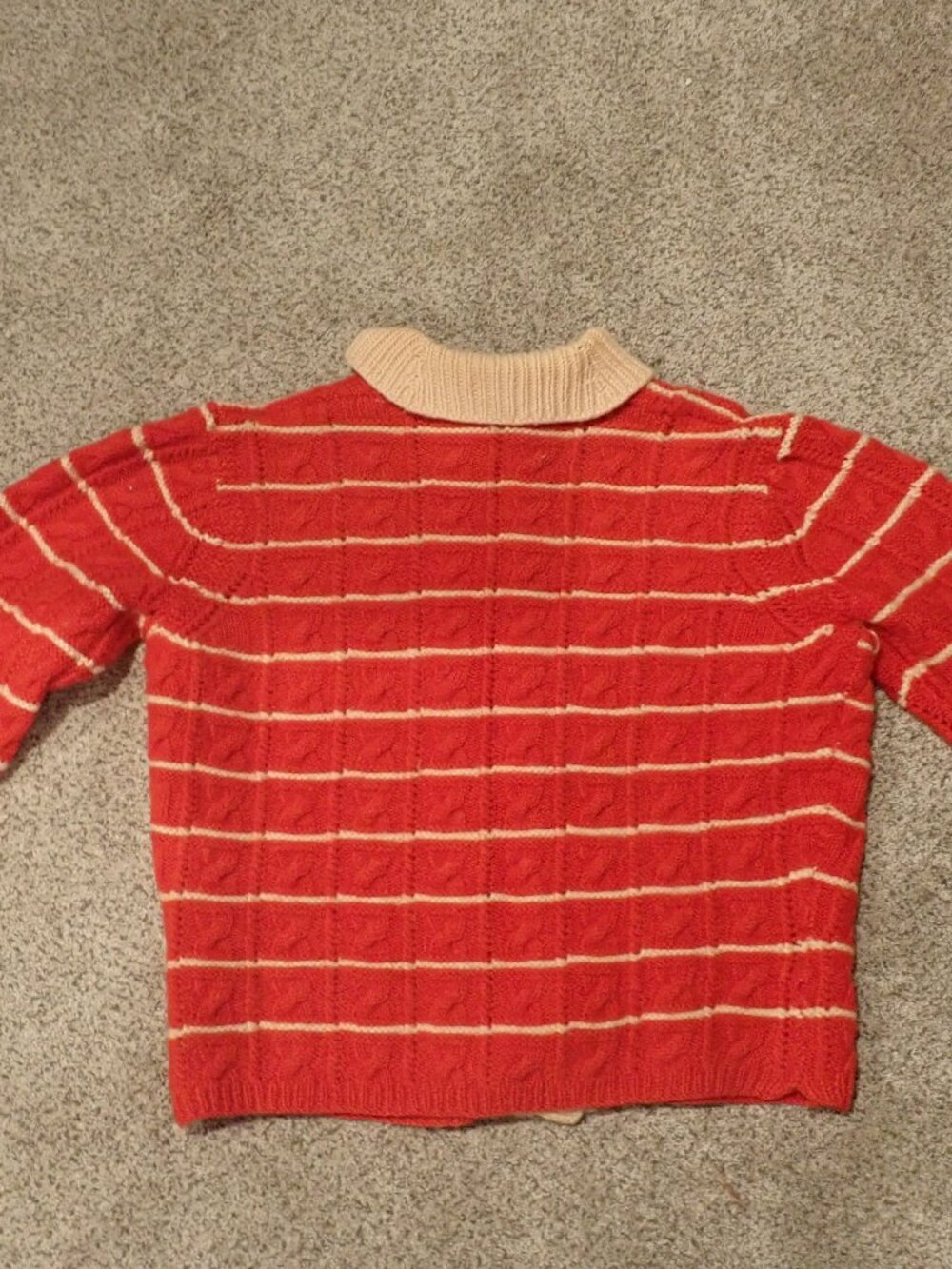 Vintage Hand-Knit Cardigan Sweater - Picture 4 of 11